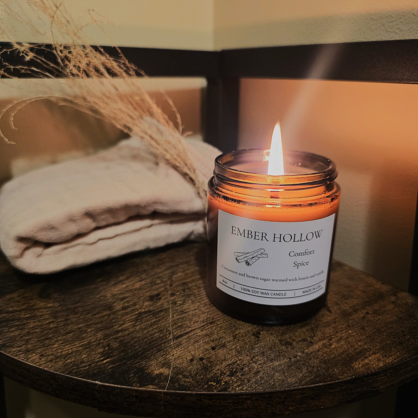 Honeysuckle Bloom – Hand-Poured 100% Soy Wax Candle (Home Collection)