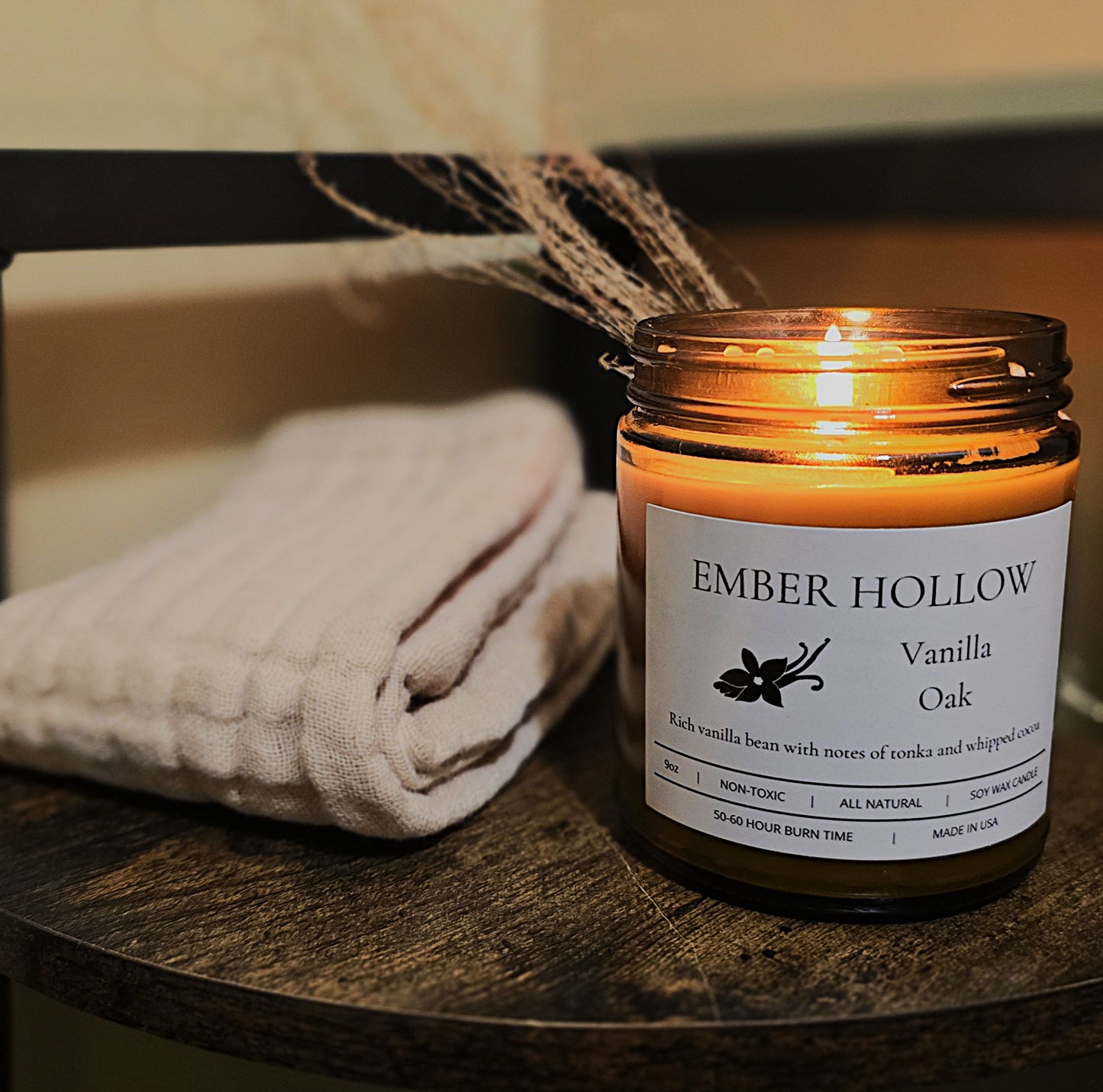 Honeysuckle Bloom – Hand-Poured 100% Soy Wax Candle (Home Collection)