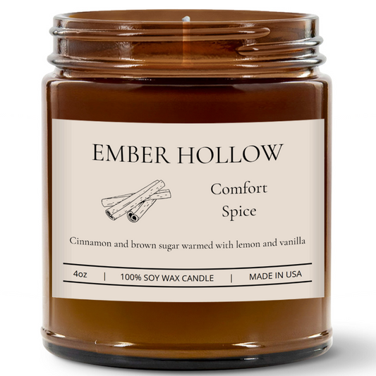 Comfort Spice – Hand-Poured 100% Soy Wax Candle (Home Collection)