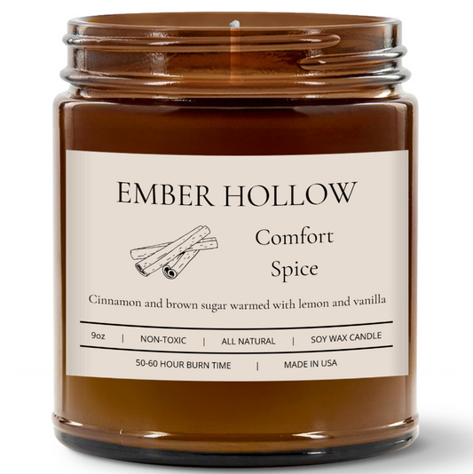 Comfort Spice – Hand-Poured 100% Soy Wax Candle (Home Collection)